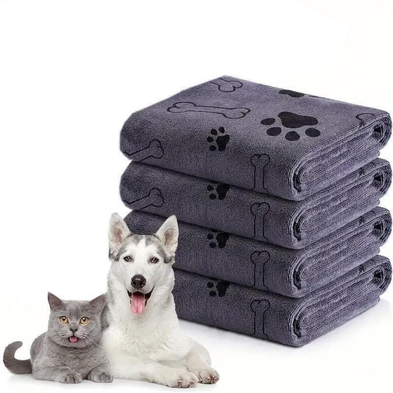 Ultra Fine Fiber Pet Bath Towel Super Absorbent Quick Dry