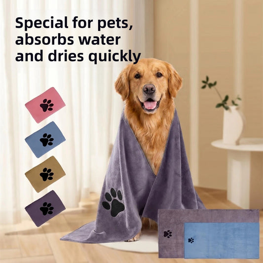 Ultra Fine Fiber Pet Bath Towel Super Absorbent Quick Dry