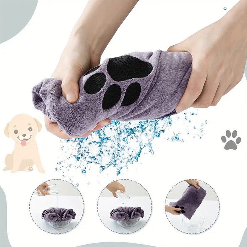 Ultra Fine Fiber Pet Bath Towel Super Absorbent Quick Dry