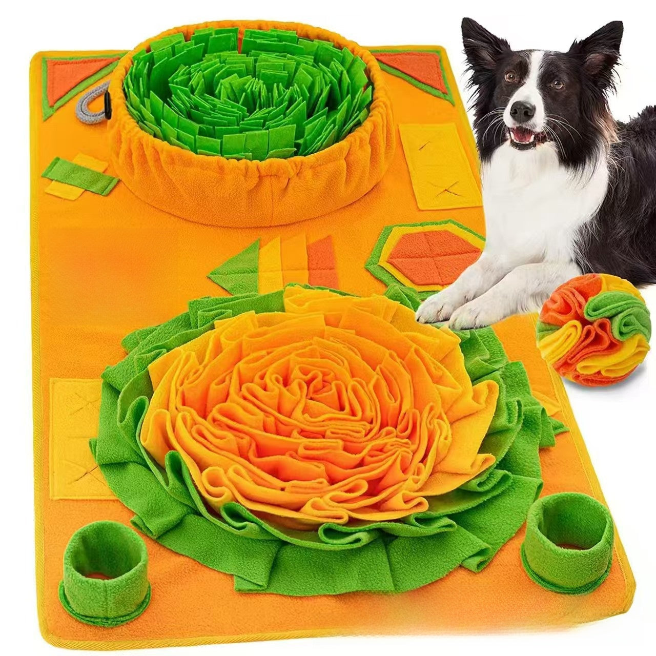 Interactive Pet Foraging Mat Slow Feeder Puzzle Toy