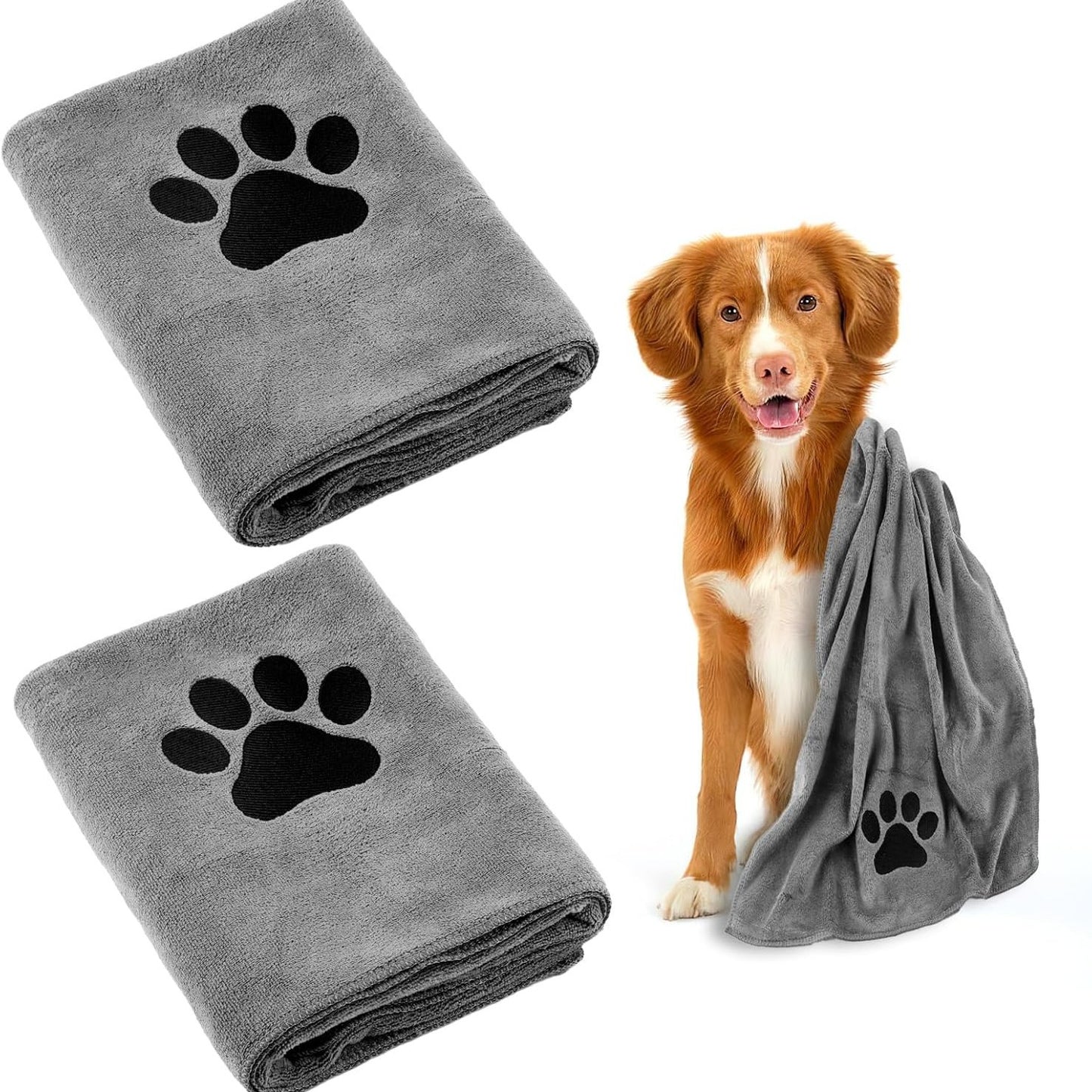 Ultra Fine Fiber Pet Bath Towel Super Absorbent Quick Dry