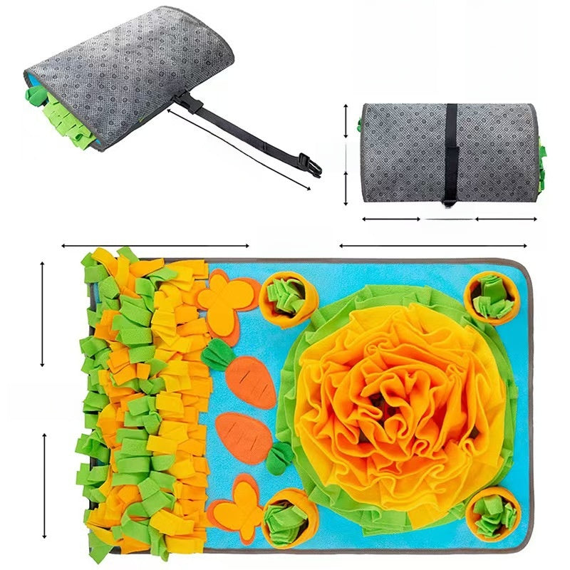 Interactive Pet Foraging Mat Slow Feeder Puzzle Toy